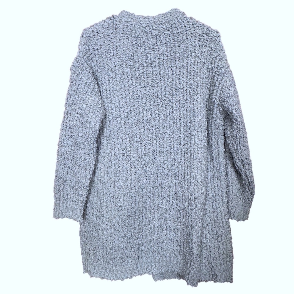 NWT Woven Heart Womens Popcorn Knit Open Front Cardigan Blue S Cottage Cabincore - Picture 2 of 9